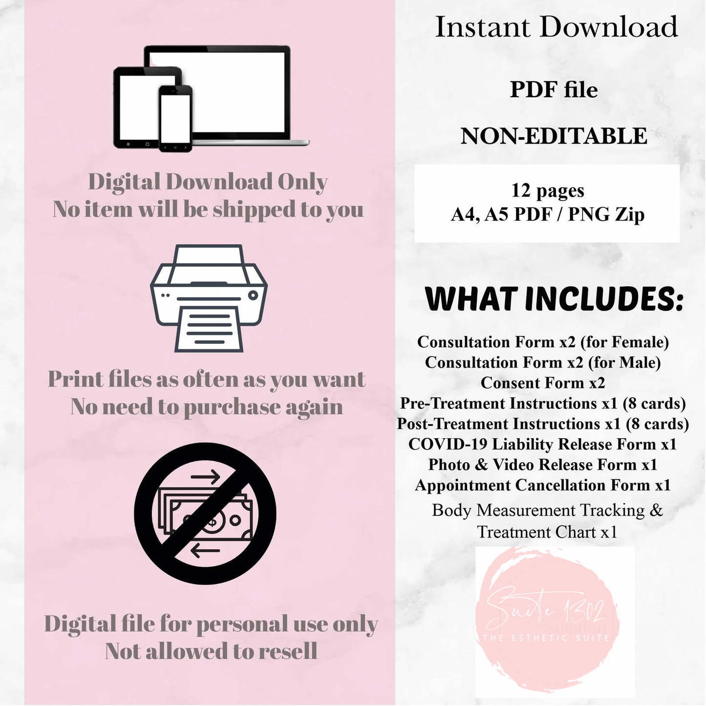 Body Sculpting Forms | Fat Burning | Body Care | The Esthetic Suite